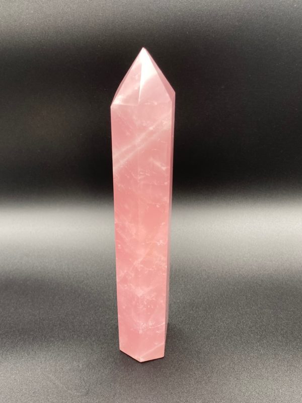 Gemmy Rose Quartz Tower - Image 3